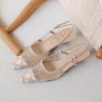 Gucci GG crystal slingback pump