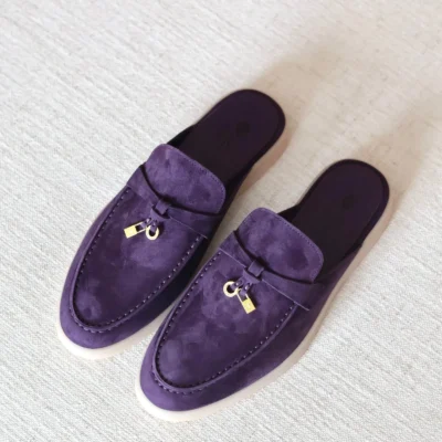 Babouche Charm Walk Loafer – Women's Slip-On Flat with Decorative Charm Detail - View 8