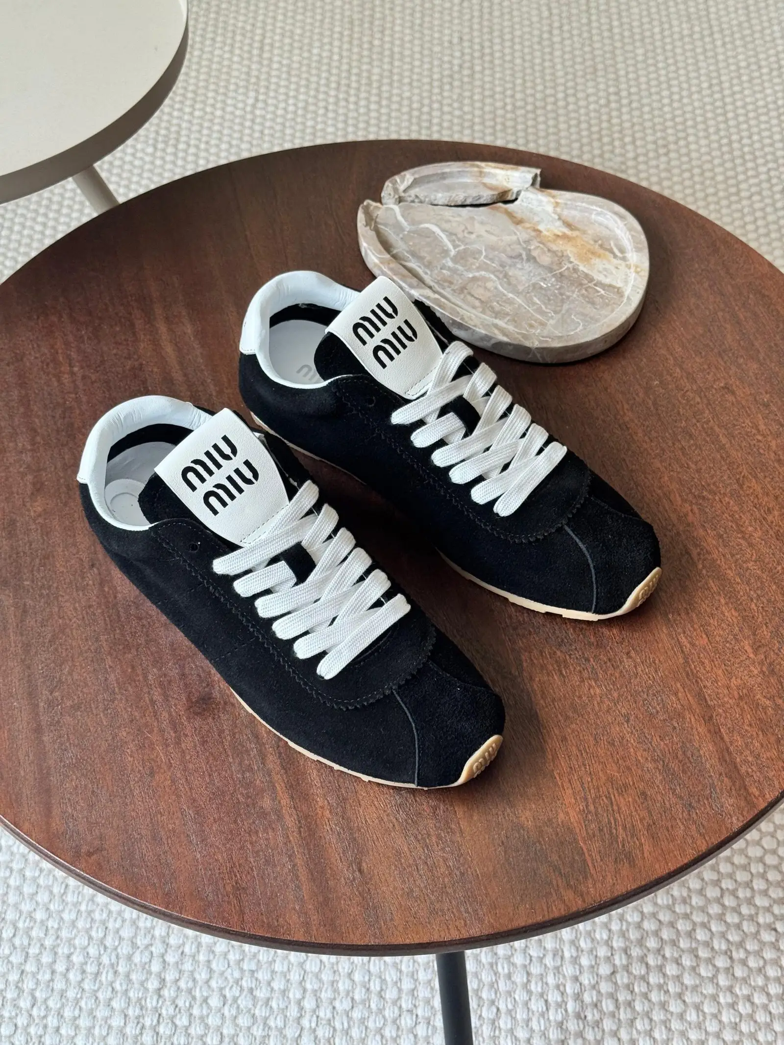 Miu Miu Plume nappa sneakers