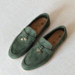 Luxury Suede Loafers with Minimal Summer Elegance Style