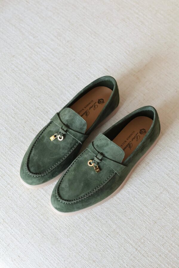 Luxury Suede Loafers with Minimal Summer Elegance Style