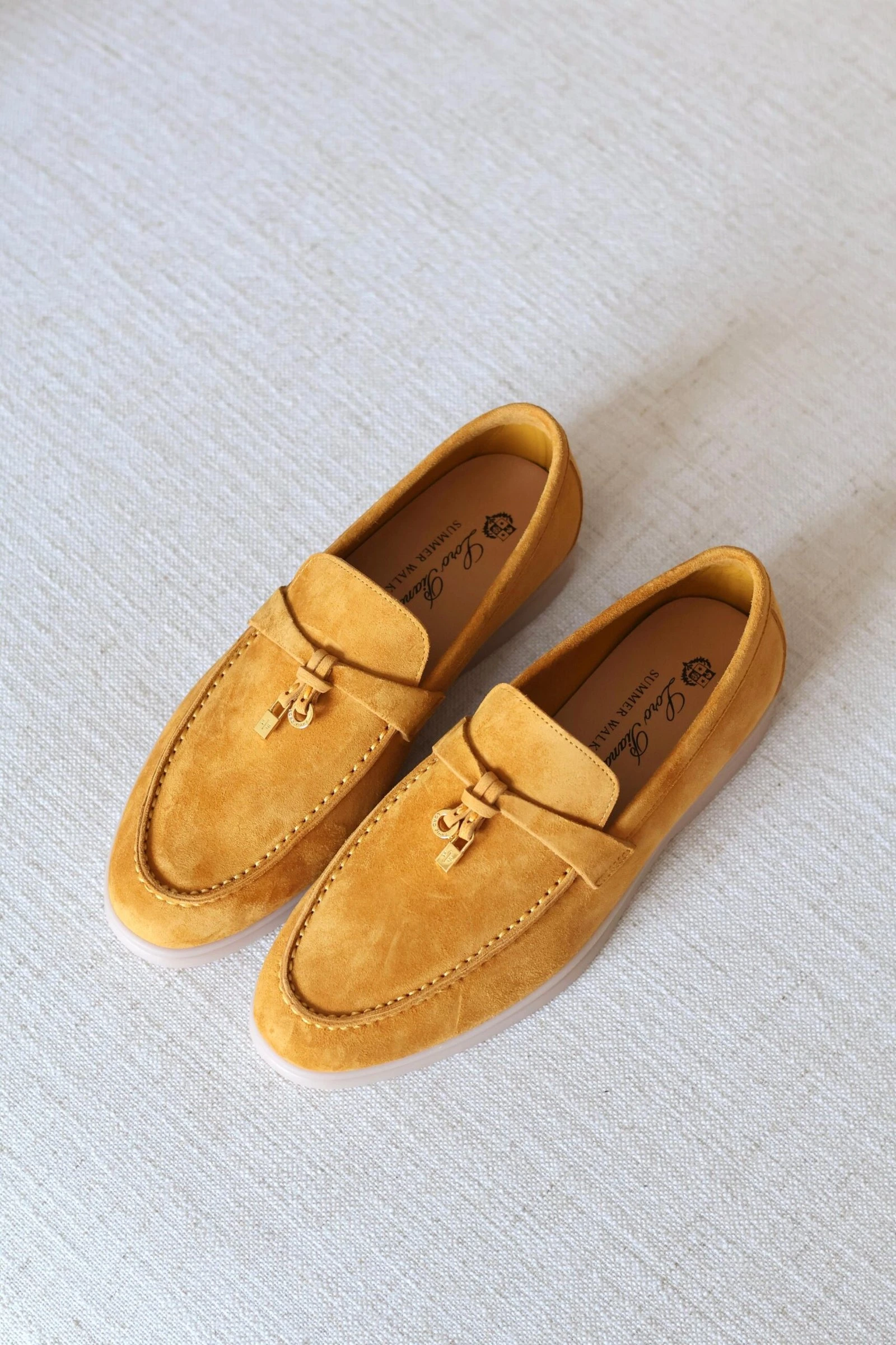 Luxury Suede Loafers with Minimal Summer Elegance Style - View 8