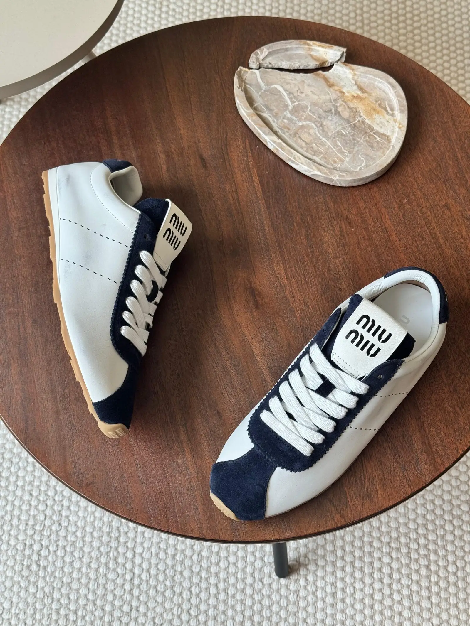 Miu Miu Plume nappa sneakers