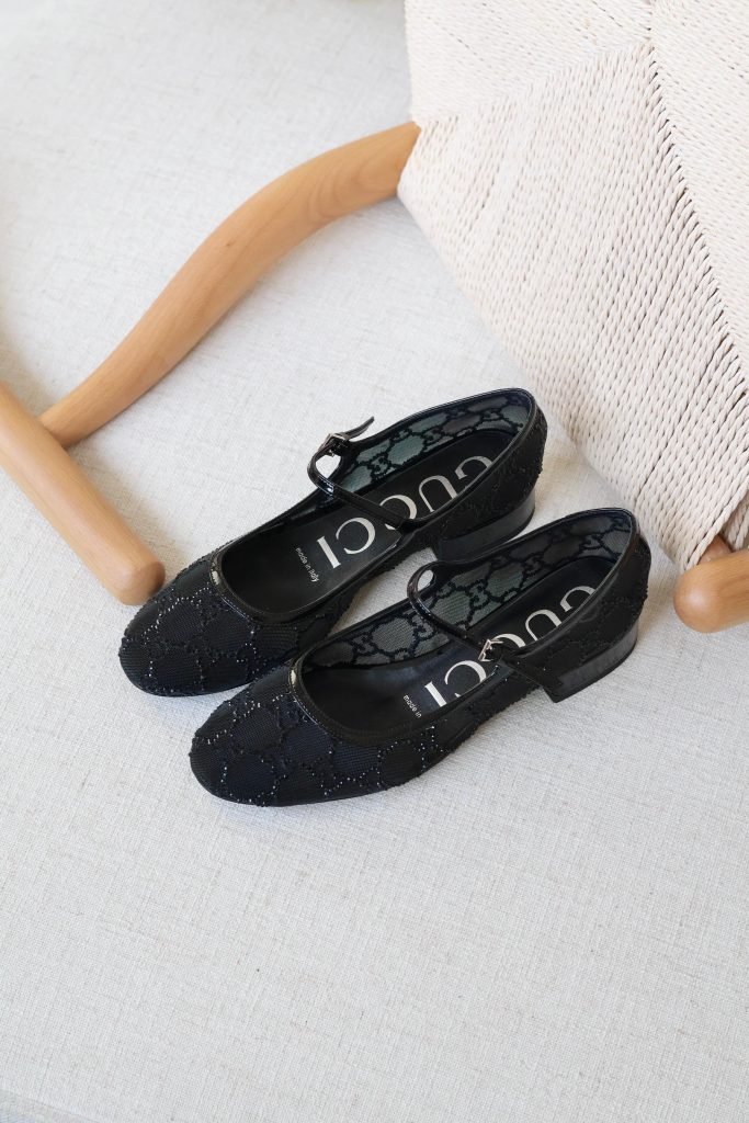 Gucci GG crystal ballet flat