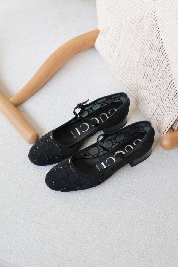 Gucci GG crystal ballet flat