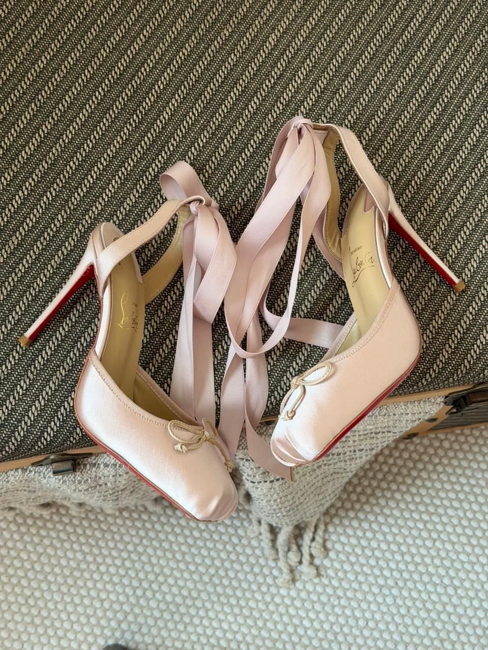 Louboutin Cassia Lace Up 100mm