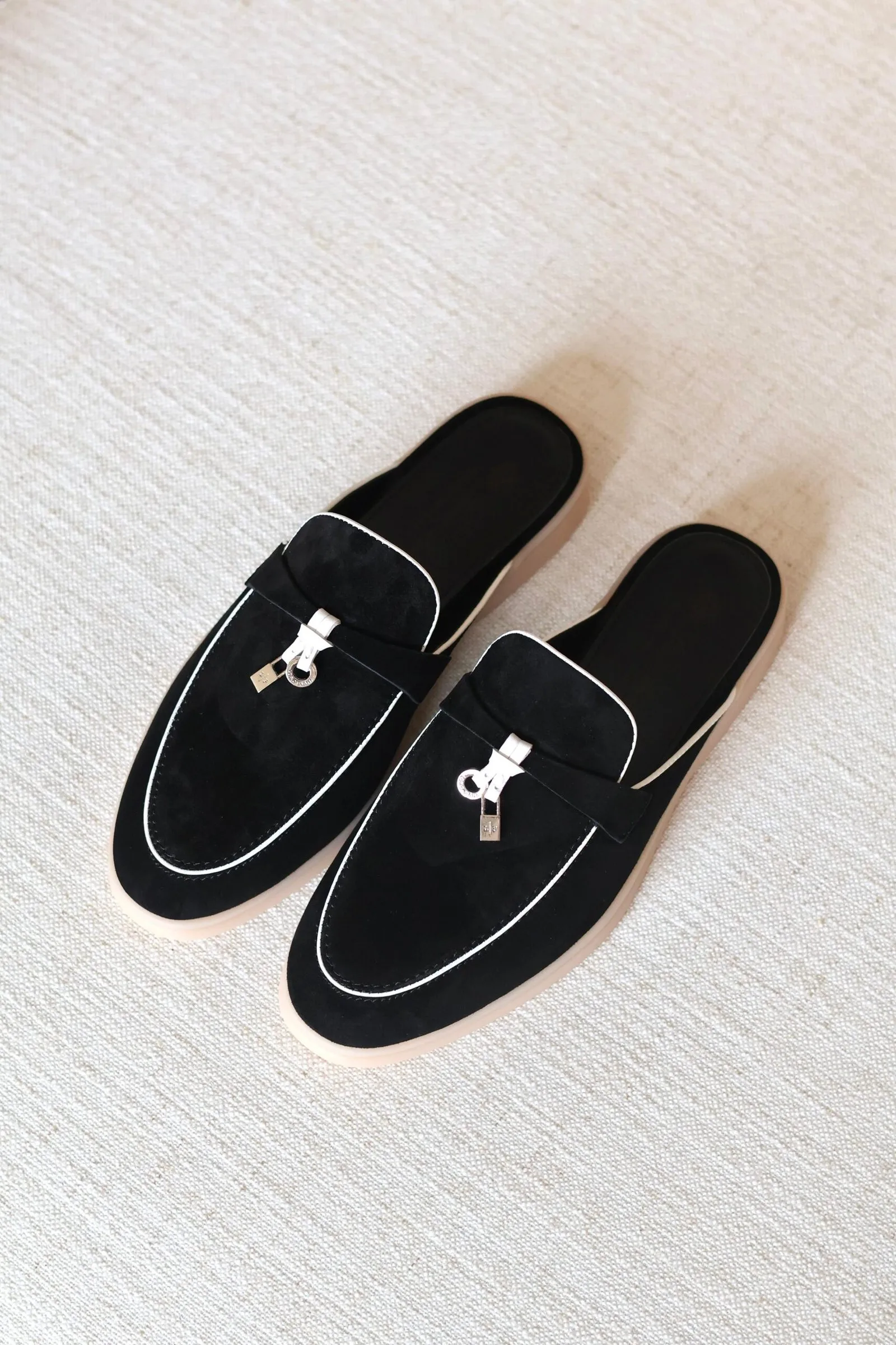 Babouche Charm Walk Loafer – Women's Slip-On Flat with Decorative Charm Detail
