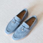 Luxury Suede Loafers with Minimal Summer Elegance Style