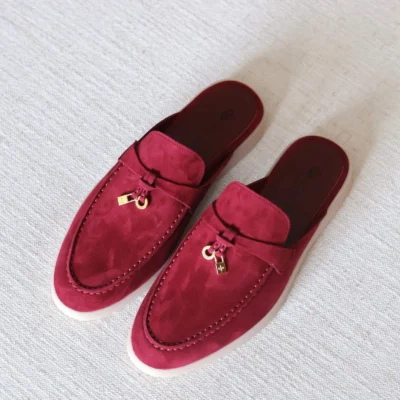 Babouche Charm Walk Loafer – Women's Slip-On Flat with Decorative Charm Detail - View 9