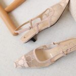 Gucci GG crystal slingback pump