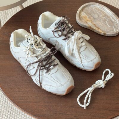 White leather