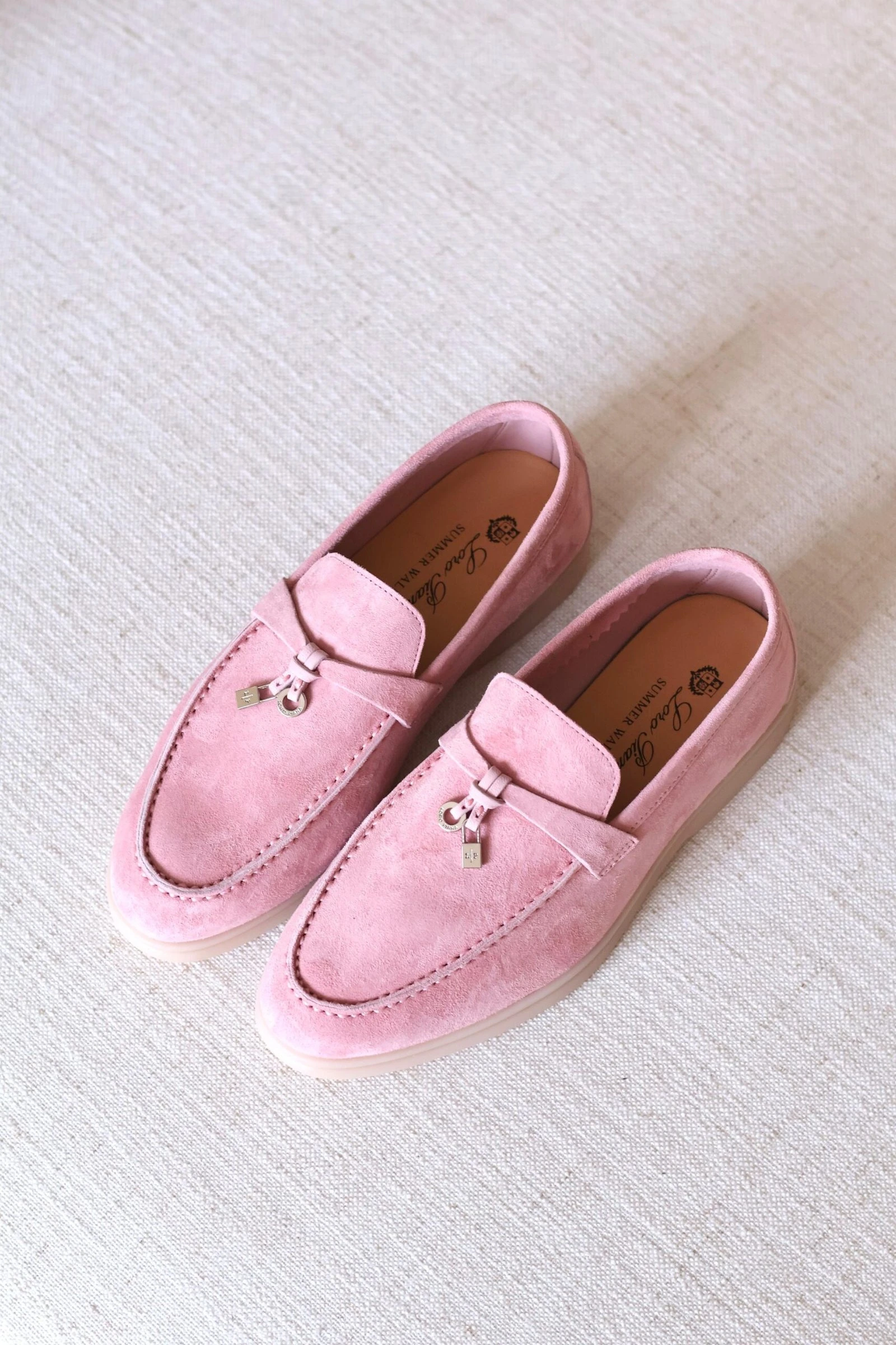 Luxury Suede Loafers with Minimal Summer Elegance Style - View 10