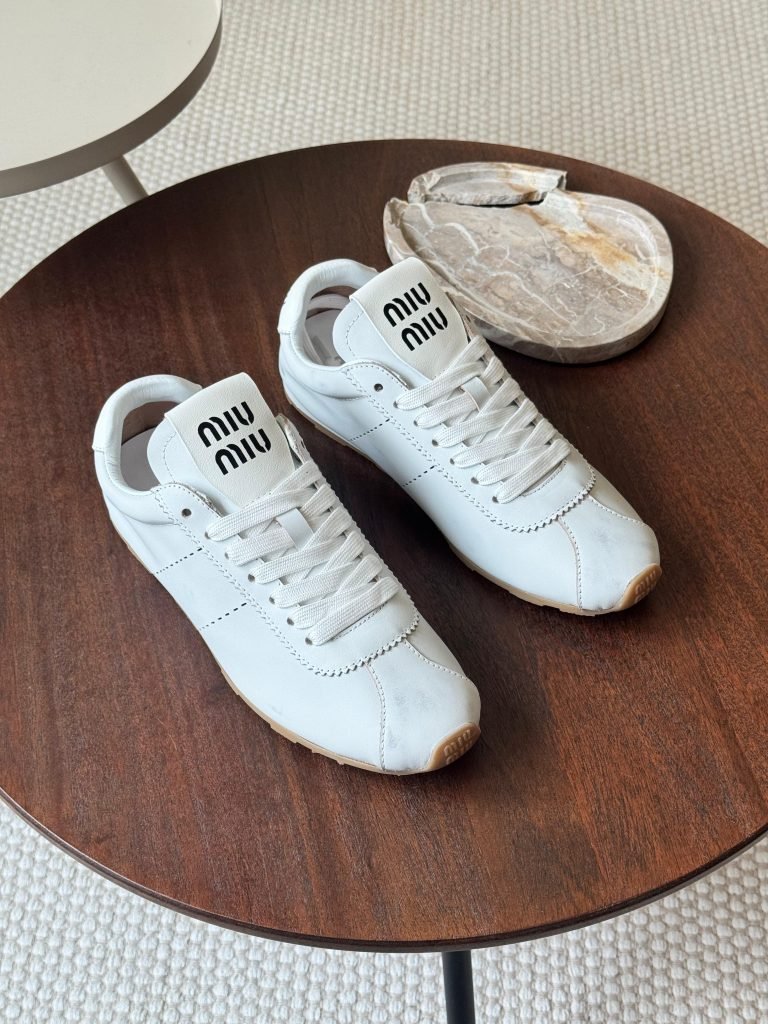 Miu Miu Plume nappa sneakers