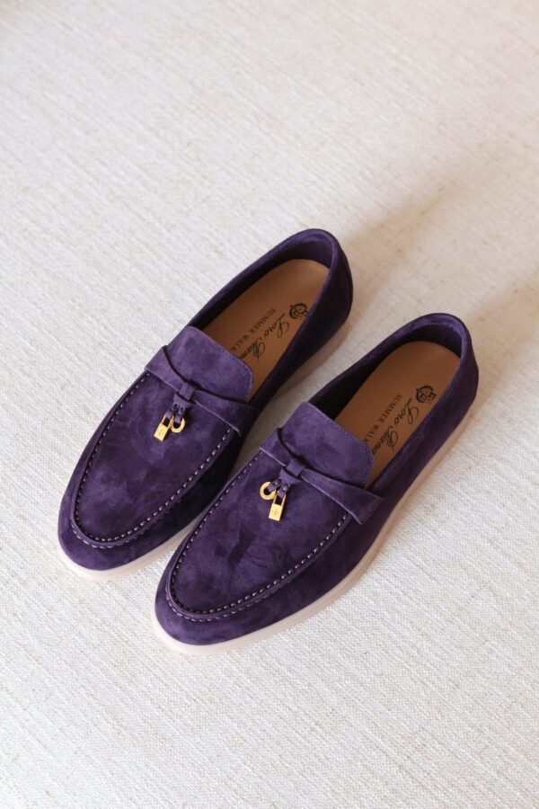 Luxury Suede Loafers with Minimal Summer Elegance Style