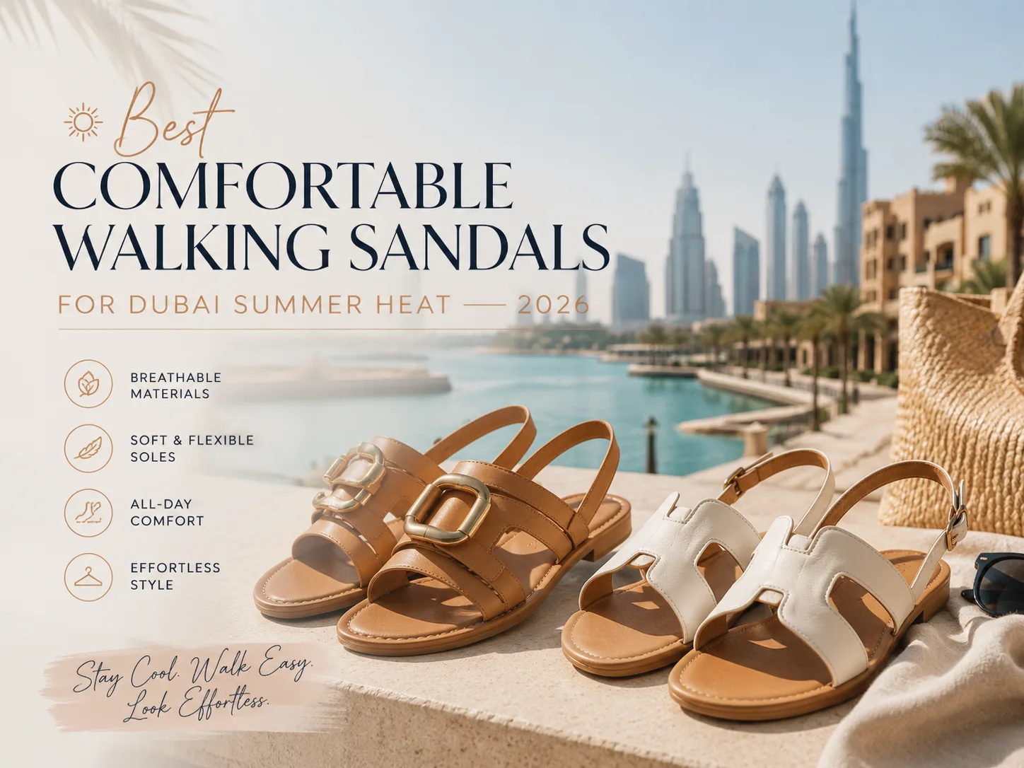 Best Comfortable Walking Sandals for Dubai Summer Heat 2026
