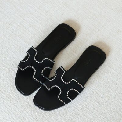 Black with silver jewel