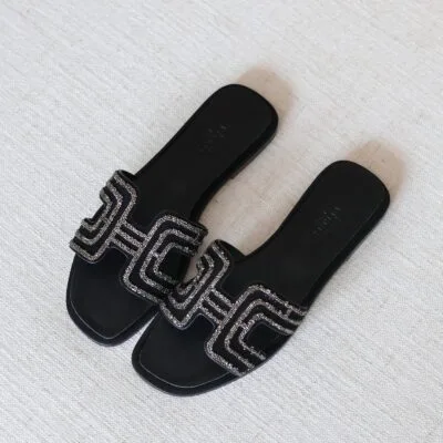 Black with silver wreath