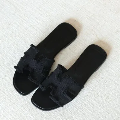 Full black denim