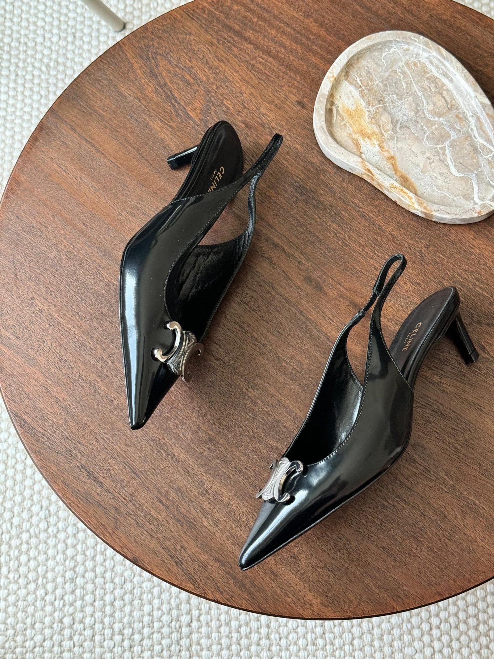 Celine Alma Triomphe slingbacks
