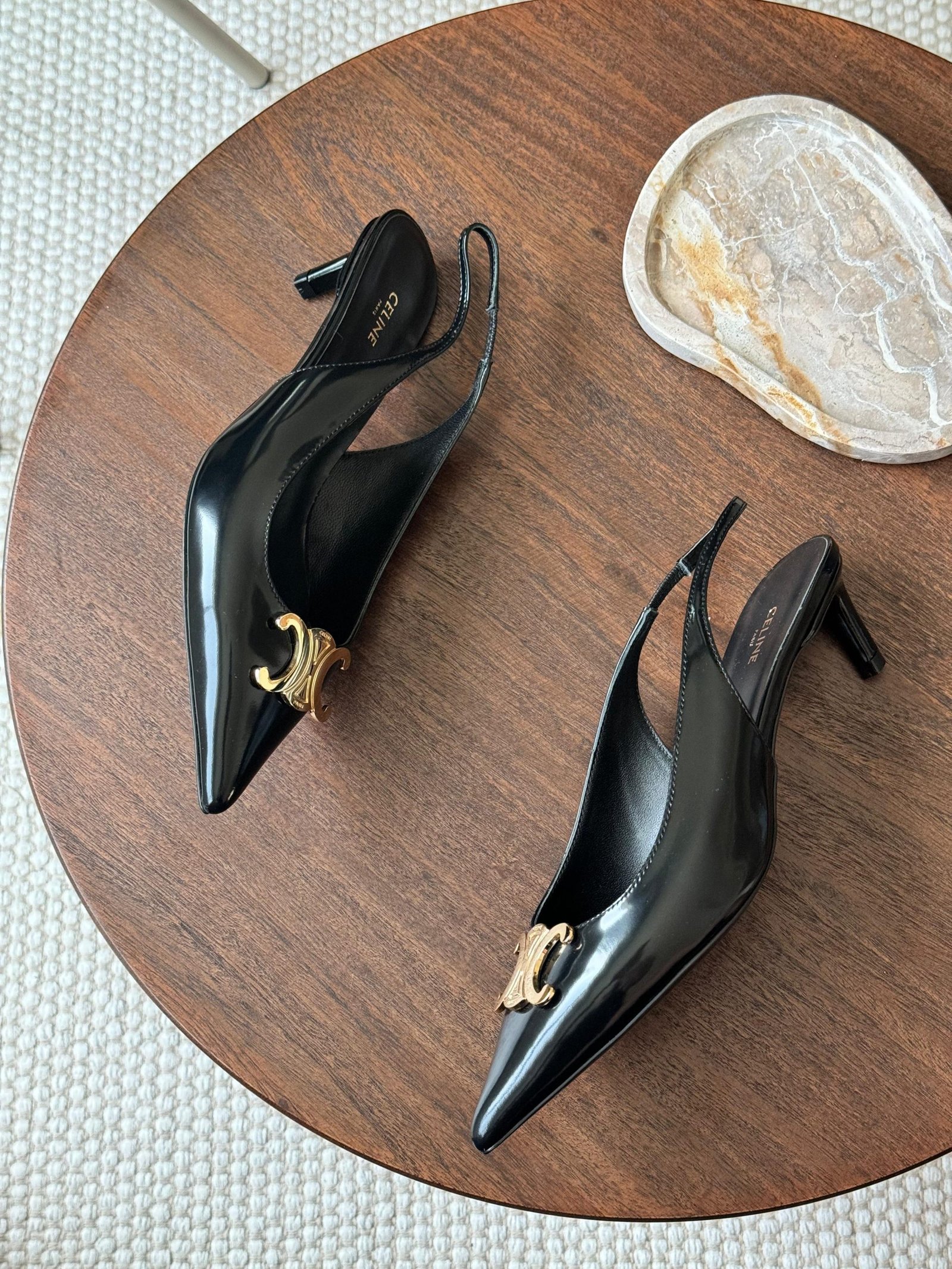 Celine Alma Triomphe slingbacks