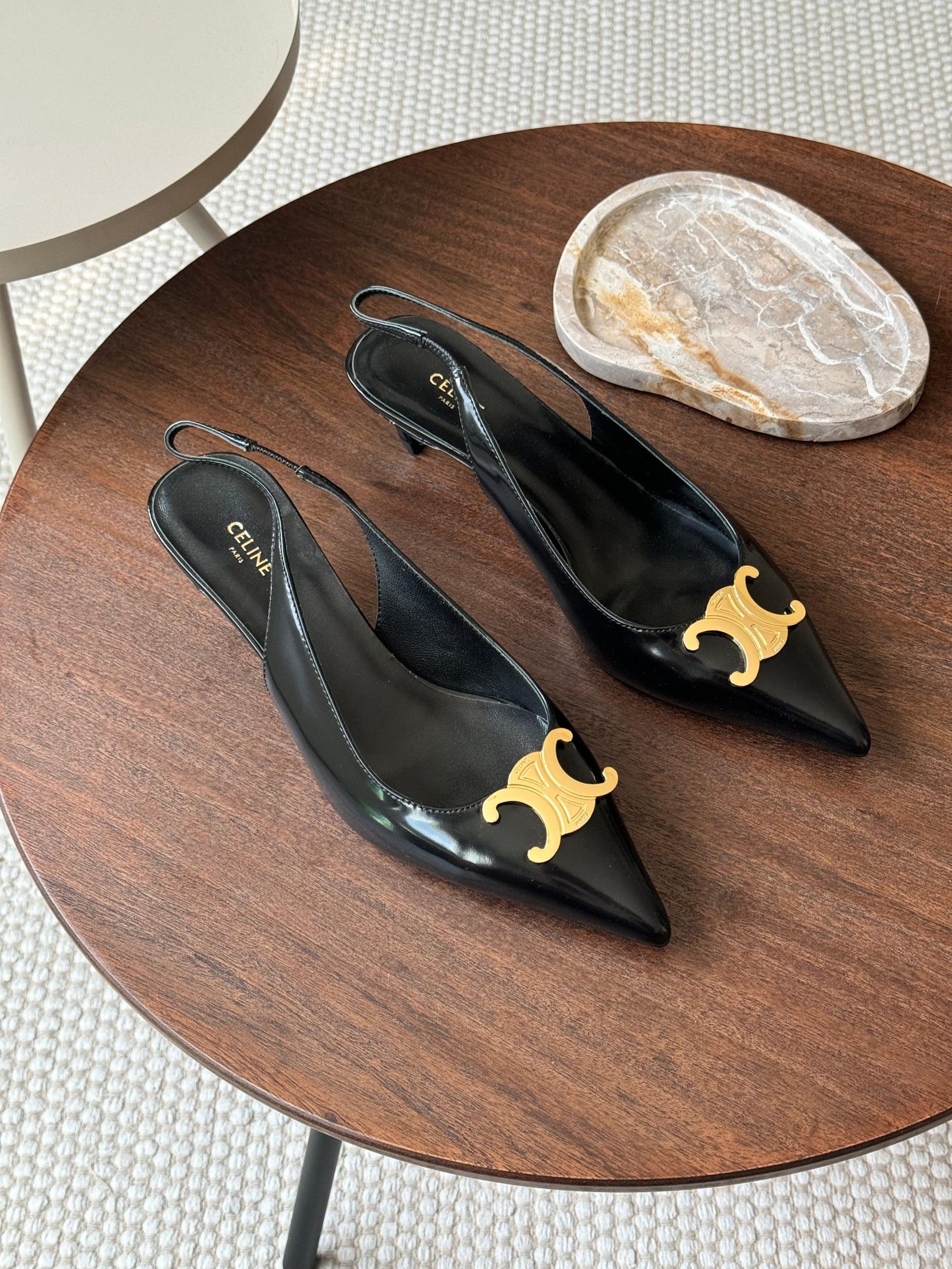 Celine Alma Triomphe slingbacks