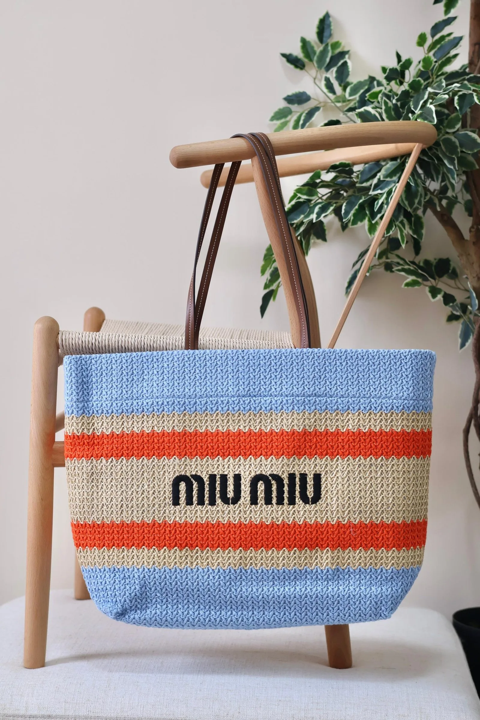 Miu Miu crochet tote bag