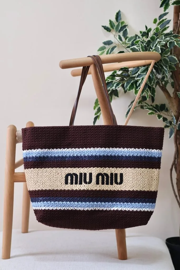 Miu Miu crochet tote bag