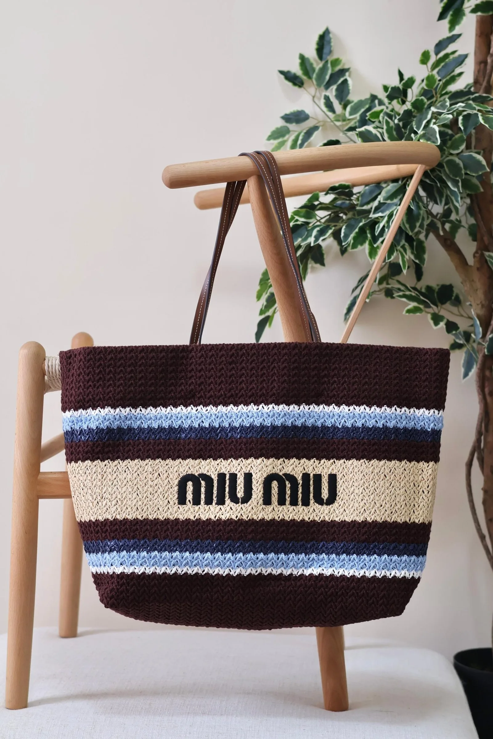 Miu Miu crochet tote bag