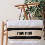 Miu Miu crochet tote bag