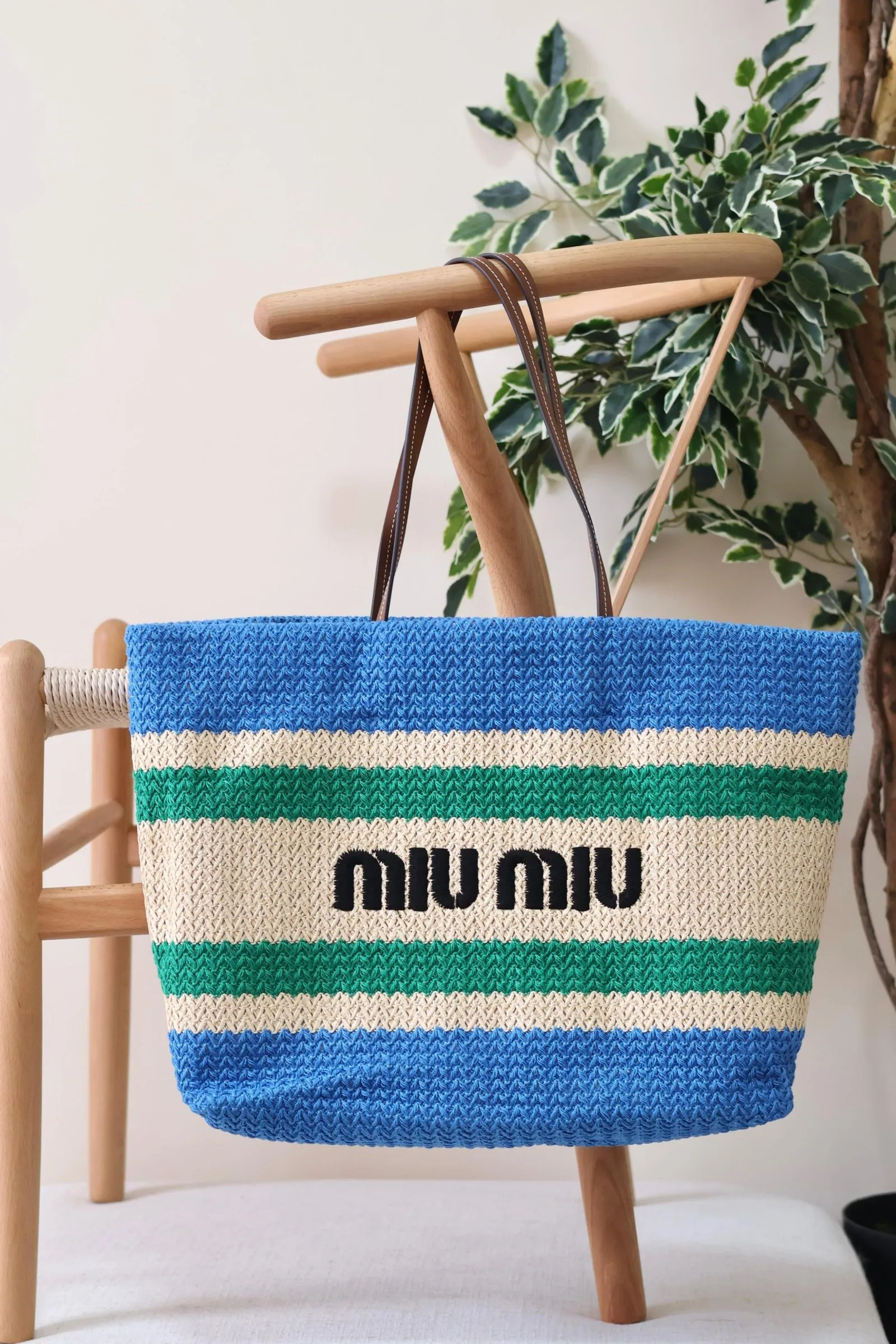 Miu Miu crochet tote bag