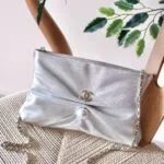 Chanel clutch bag with pearl 24cm