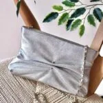 Chanel clutch bag with pearl 24cm
