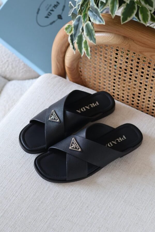 Prada Saffiano slides