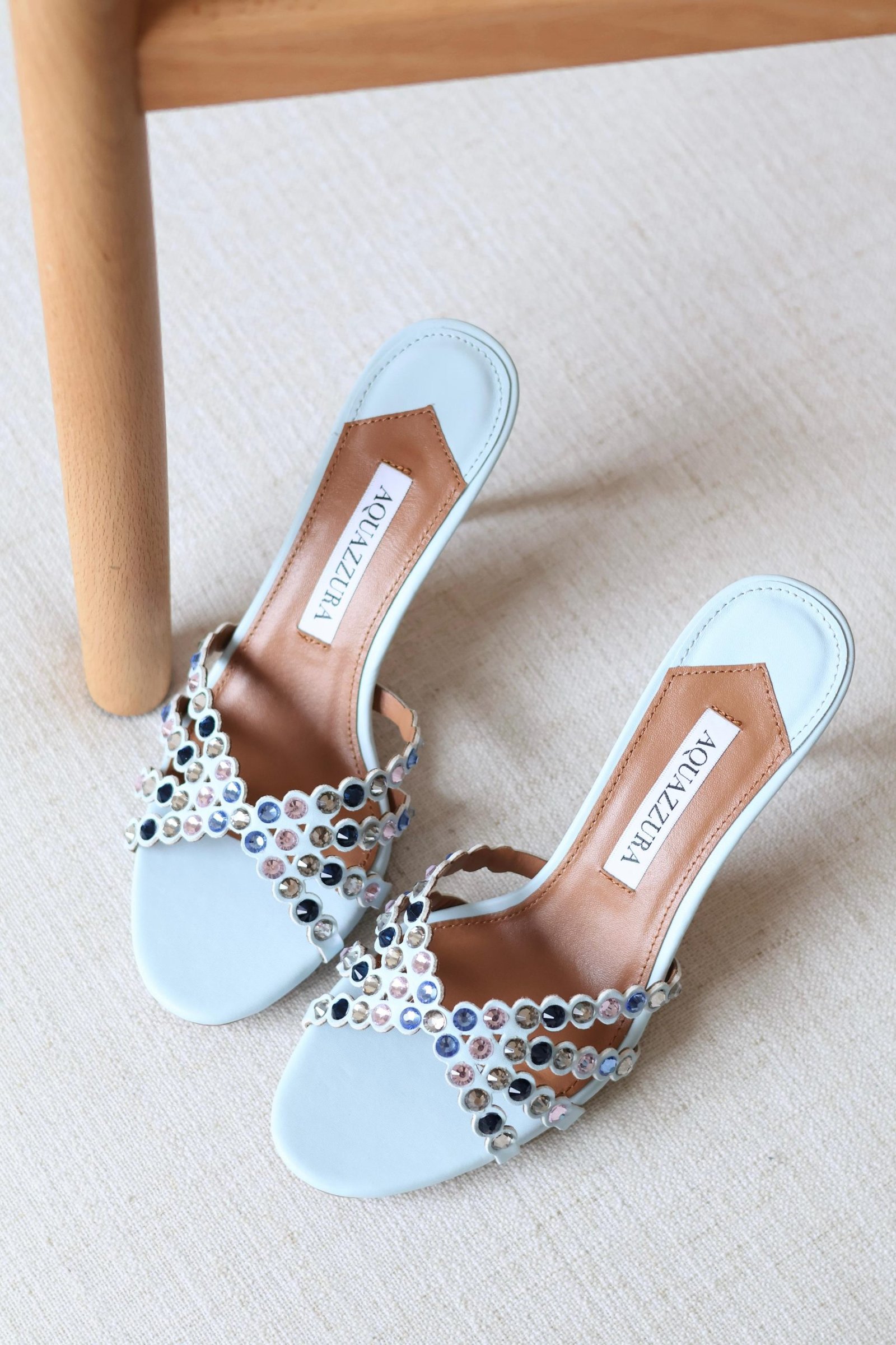 Aquazzura Tequila 10cm mules