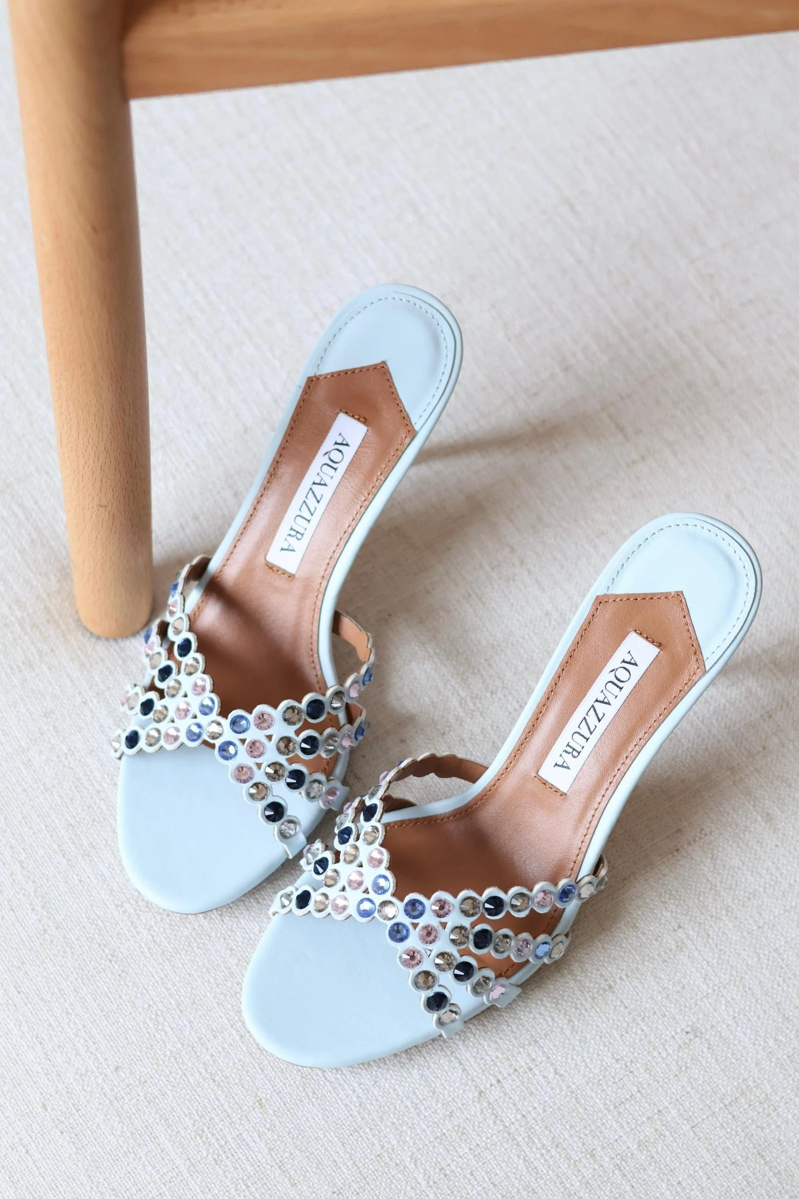 Aquazzura Tequila 10cm mules