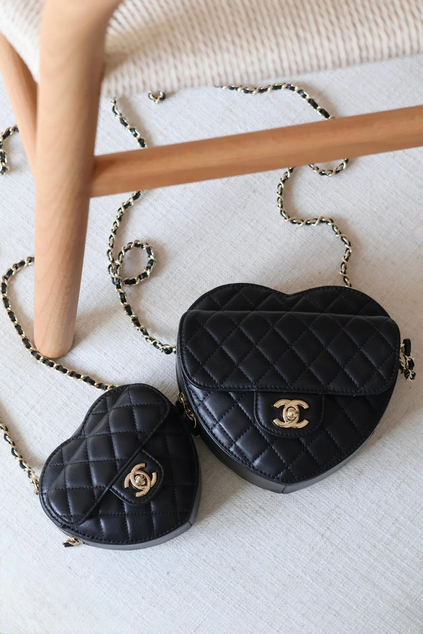 Chanel Heart bag - Mini & Large