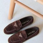 Prada Suede leather loafers