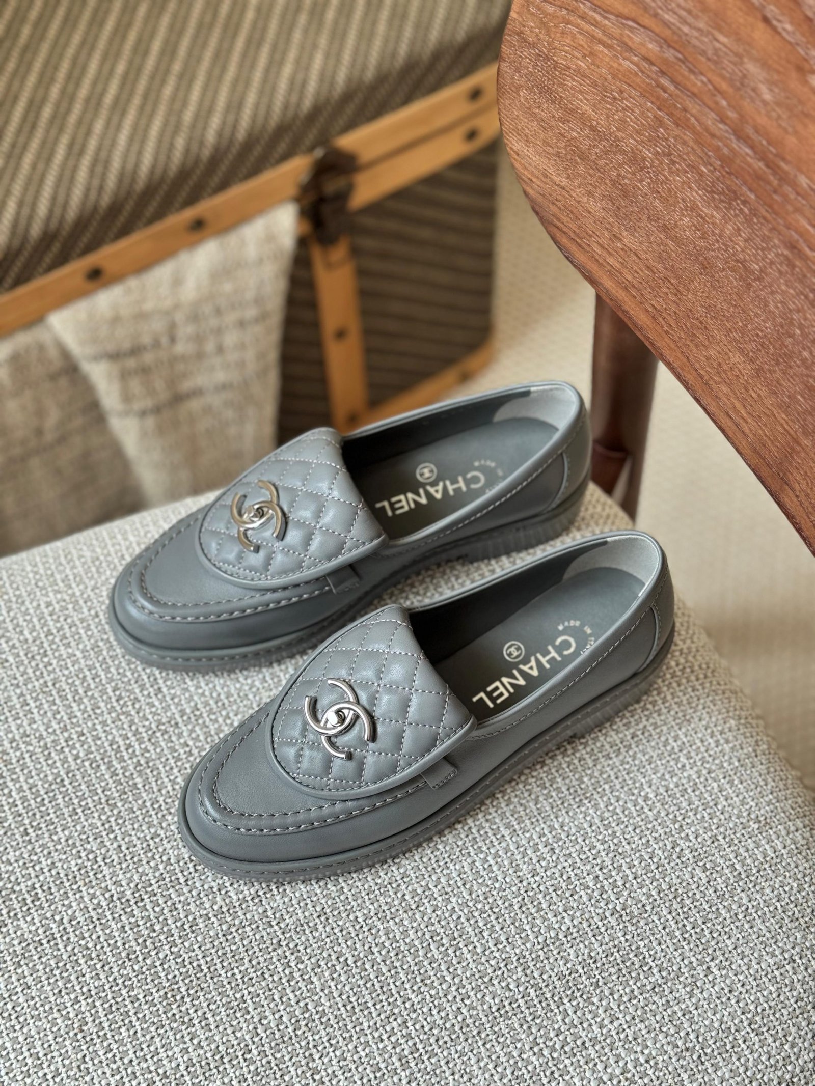 Chanel Moccasins Lambskin
