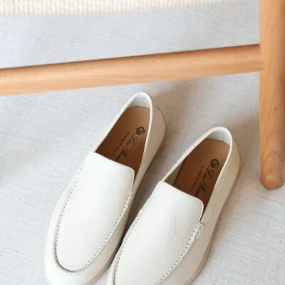 White leather