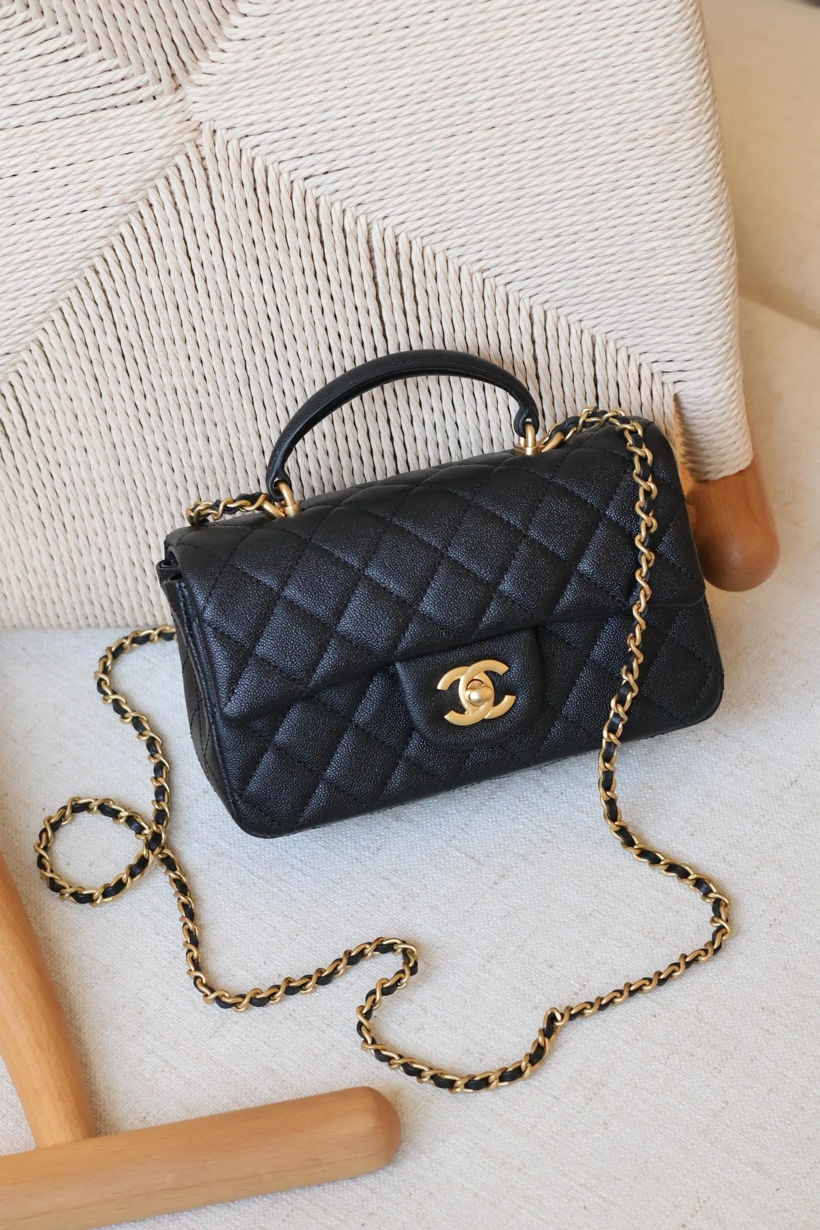 Chanel Mini Flap Bag with Top Handle