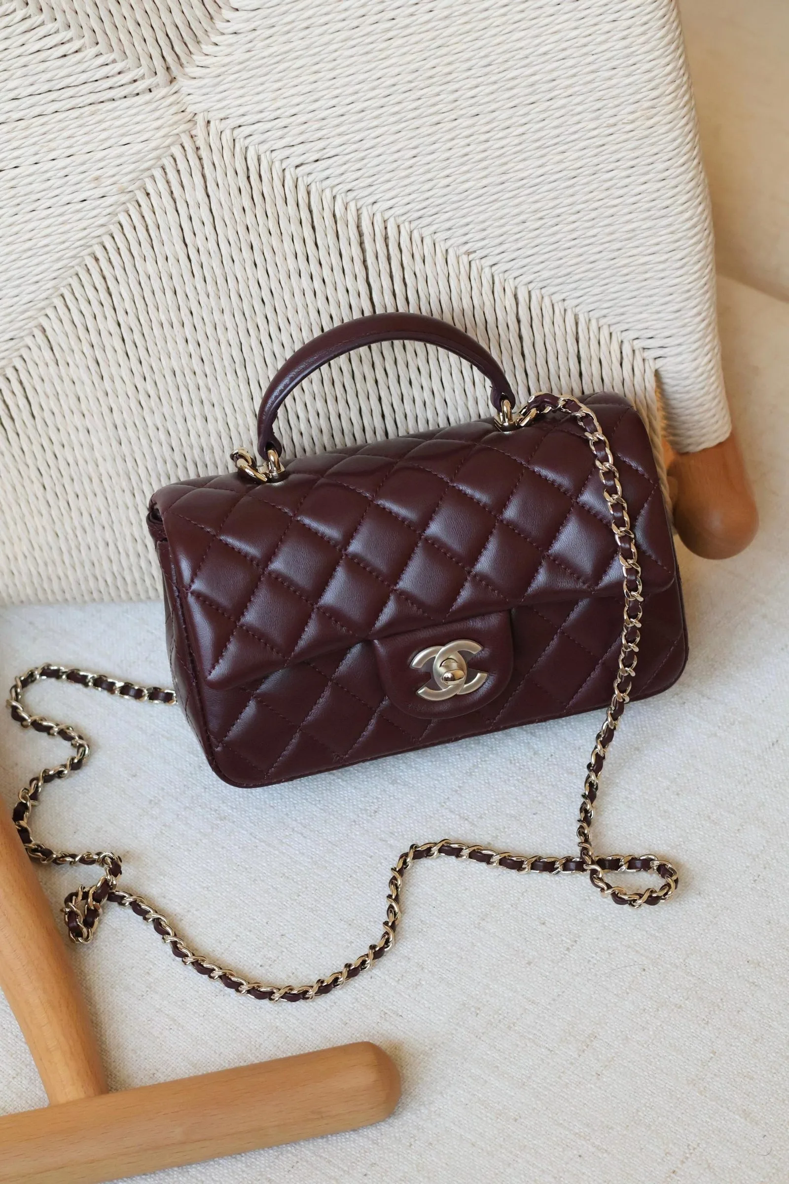 Chanel Mini Flap Bag with Top Handle