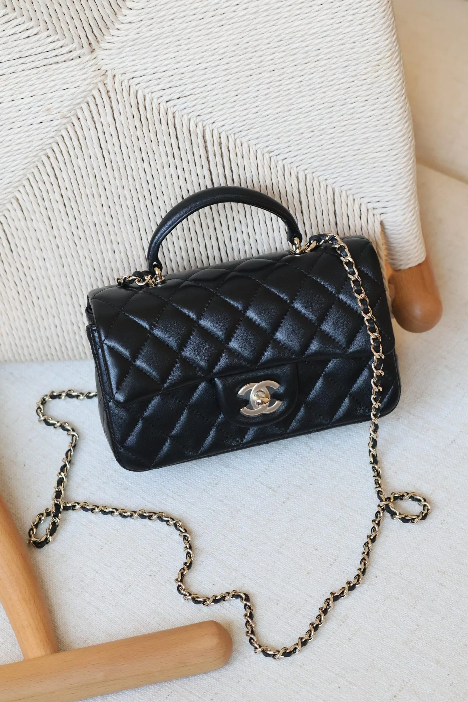 Chanel Mini Flap Bag with Top Handle