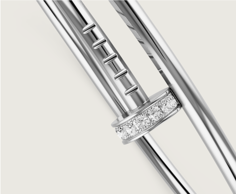 Juste un Clou bracelet, small model, diamonds  Jewellery