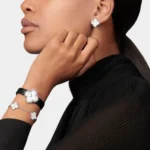 VAN CLEEF & ARPELS Vintage Alhambra Earrings White Gold With Pearl