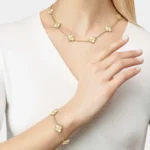 VAN CLEEF & ARPELS Vintage Alhambra Necklace 10 Motifs Yellow Gold