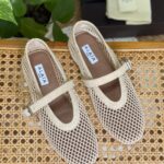 Alaïa Fishnet Ballet Flats