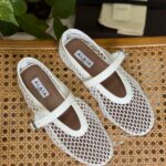 Alaïa Fishnet Ballet Flats