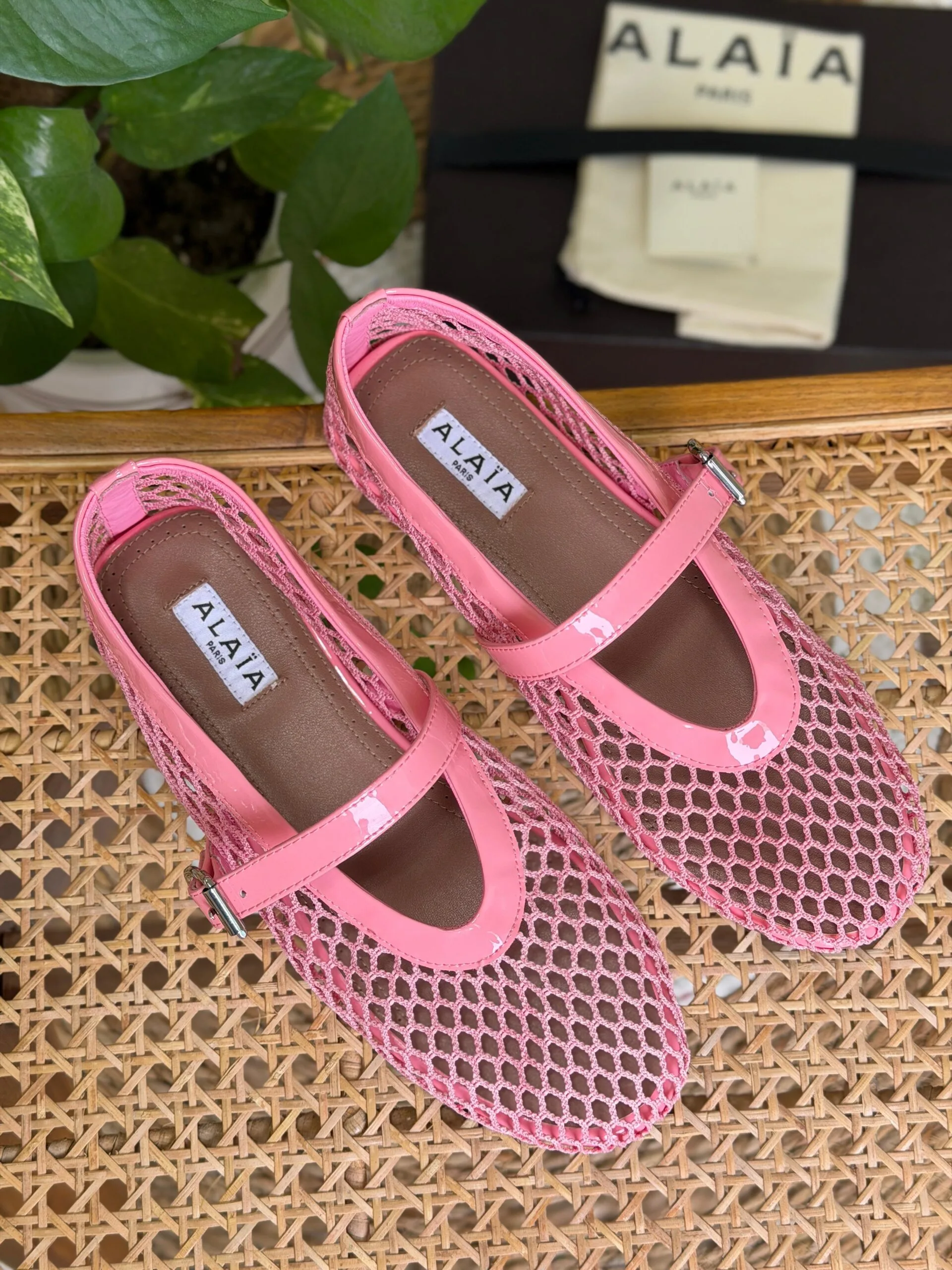 Fishnet Mesh Ballet Flats – Women's Chic Flat Shoes