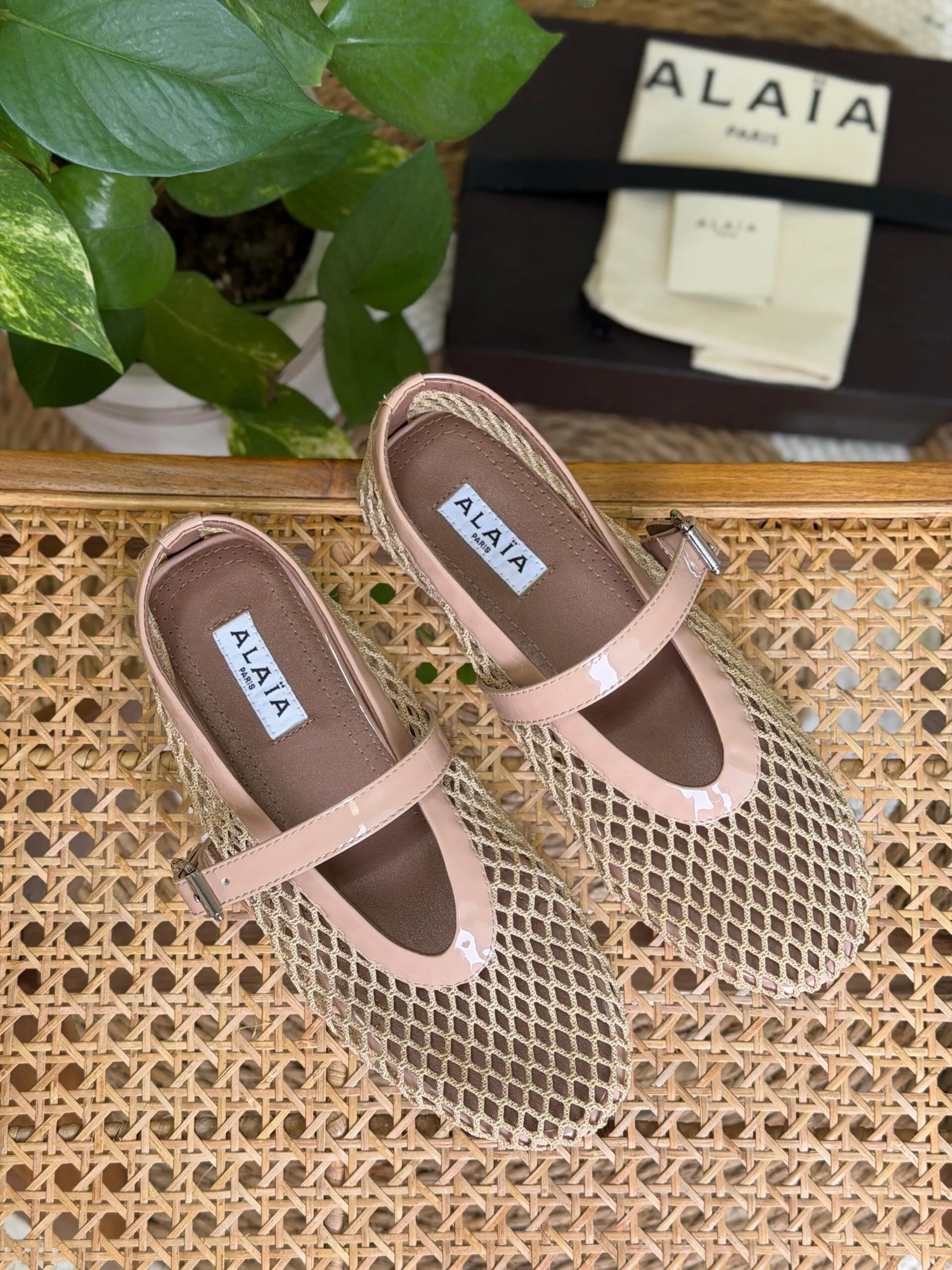 Fishnet Mesh Ballet Flats – Women's Chic Flat Shoes