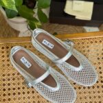 Alaïa Fishnet Ballet Flats